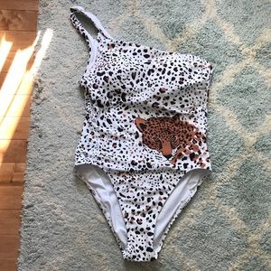 victoria secret One Shoulder Back Knot One Piece M